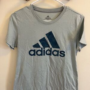 Adidas Light Blue Tee with Logo
